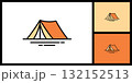A-Frame Tent Icon for Outdoor Camping and Adventure 132152513