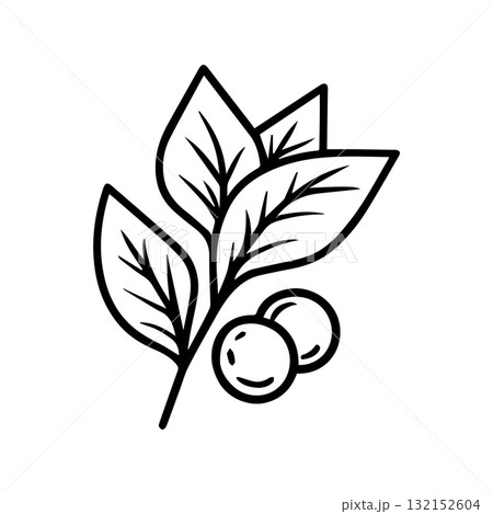 Futuristic Coffee Plant Logo with Sharp Digital Vector Style Futuristic Coffee Plant Logo with Sharp Digital Vector Style 132152604