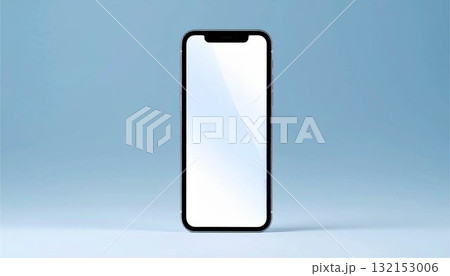 スマートフォンモックアップ 白い画面 モバイルテクノロジー AI生成 スマートフォンモックアップ 白い画面 モバイルテクノロジー AI生成 132153006
