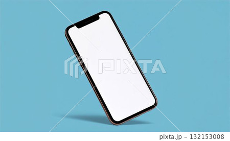 スマートフォンモックアップ 白い画面 モバイルテクノロジー AI生成 スマートフォンモックアップ 白い画面 モバイルテクノロジー AI生成 132153008