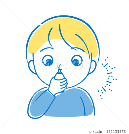 点鼻薬を使用している人　アレルギー 132153378