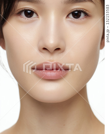 ビューティーイメージ きめ細かい肌の女性 ビューティーイメージ きめ細かい肌の女性 132153583