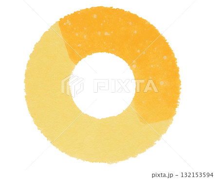 和風イメージの背景素材（オレンジ、橙色の輪） 132153594