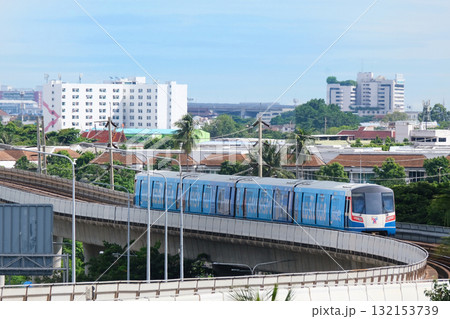 タイ バンコクを走る高架鉄道 BTS タイ バンコクを走る高架鉄道 BTS 132153739