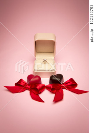 Valentine's Day chocolates and rings Valentine's Day chocolates and rings 132153795