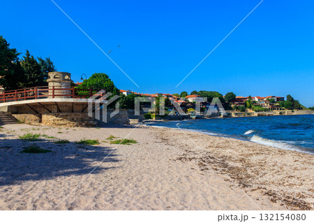 View of the embankment of the old town of Nessebar, Bulgaria 132154080