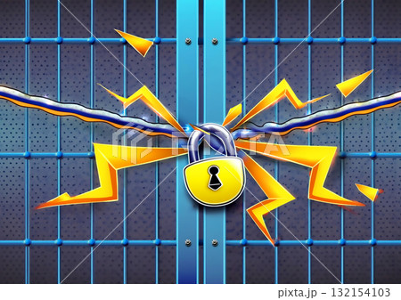 抽象的な鉄格子の3dイラスト 抽象的な鉄格子の3dイラスト 132154103