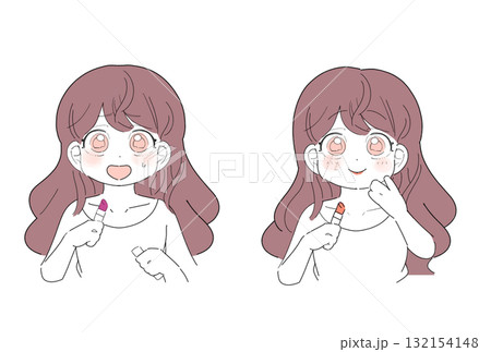 通販購入したリップが合った女性/合わない女性 132154148