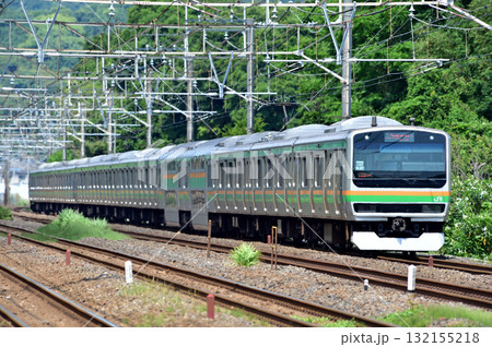 東海道本線　二宮－国府津　JR東日本　E231系1000番台　K-27編成（国府津） 132155218