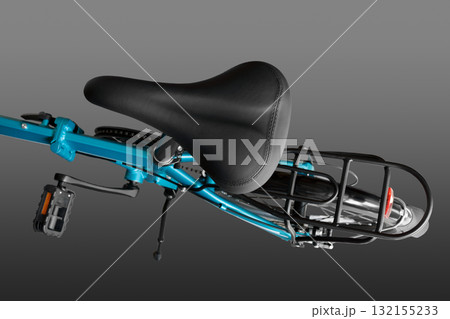 Bicycle saddle black. Bicycle saddle black. 132155233