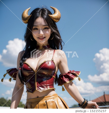 ハロウィンのコスプレ 132155237