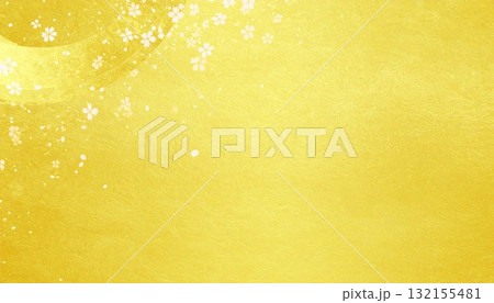 和紙（春をイメージした和風の背景素材） 132155481