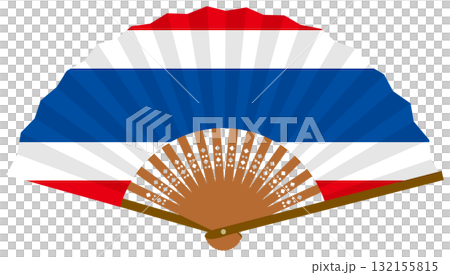 Thai flag fan Thai flag fan 132155815
