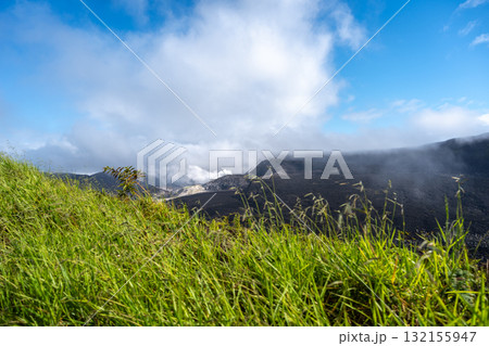 Beautiful landscape of Sierra Negra volcano on Isabela Island, Galapagos, Ecuador 132155947