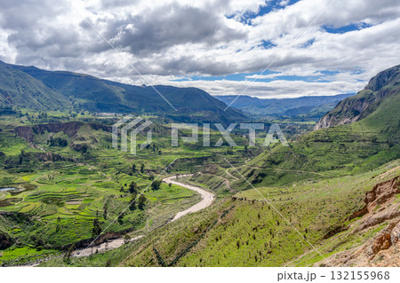 Colca Canyon with a clear blue sky, Peru Colca Canyon with a clear blue sky, Peru 132155968