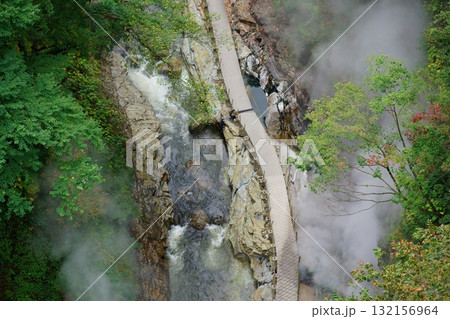 小安峡大噴湯の遊歩道 小安峡大噴湯の遊歩道 132156964
