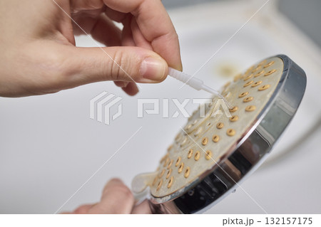 Cleaning a Showerhead Effectively to Enhance Water Flow, Hygiene, and Overall Performance 132157175