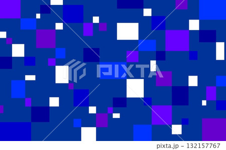 幾何学模様 四角形 紺色 ブルー パープル 幾何学模様 四角形 紺色 ブルー パープル 132157767