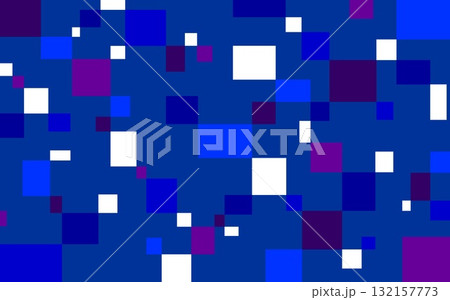 幾何学模様 四角形 紺色 ブルー 紫色 幾何学模様 四角形 紺色 ブルー 紫色 132157773