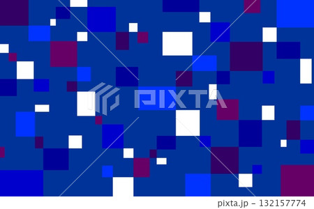 幾何学模様 四角形 紺色 ブルー 紫色 幾何学模様 四角形 紺色 ブルー 紫色 132157774