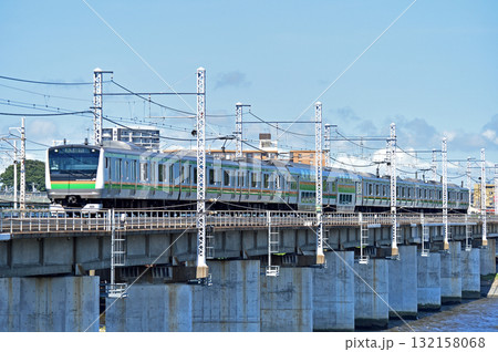 東海道本線 茅ヶ崎-平塚 JR東日本 E233系3000番台 U627編成(小山) 東海道本線 茅ヶ崎-平塚 JR東日本 E233系3000番台 U627編成(小山) 132158068