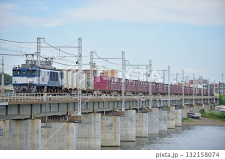 東海道本線 茅ヶ崎-平塚 JR貨物 EF64-1044(愛知) 旅客線迂回 東海道本線 茅ヶ崎-平塚 JR貨物 EF64-1044(愛知) 旅客線迂回 132158074