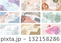 Elegant Floral Background Template Vector Collection 132158286