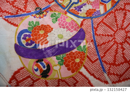 アンティークの着物生地 アンティークの着物生地 132158427