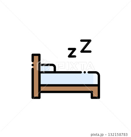 まどろみ 寝る 睡眠 132158783