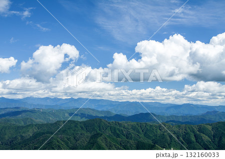 茶臼山高原から望む南アルプス 茶臼山高原から望む南アルプス 132160033
