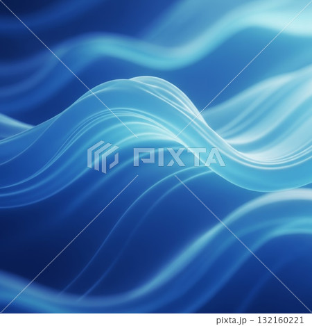 Abstract Flowing Blue Lines with Soft Light in Wavy Background 132160221