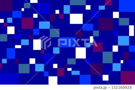 幾何学模様 四角形 紺色 青色 幾何学模様 四角形 紺色 青色 132160928