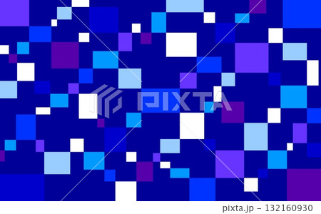 幾何学模様 四角形 紺色 青色 幾何学模様 四角形 紺色 青色 132160930
