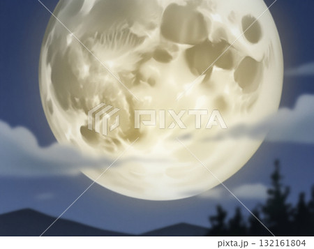 巨大な月 132161804