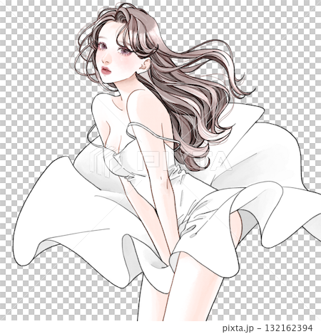 擺出性感姿勢的女人 擺出性感姿勢的女人 132162394