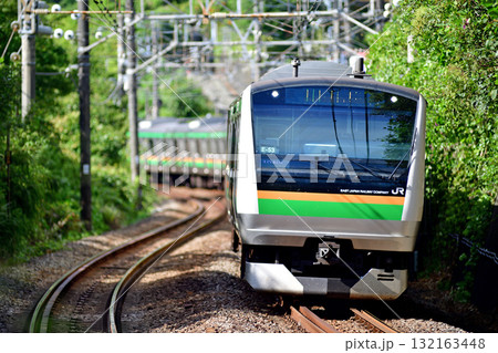 東海道本線 根府川-早川 JR東日本 E233系3000番台 E-53編成(国府津) 東海道本線 根府川-早川 JR東日本 E233系3000番台 E-53編成(国府津) 132163448