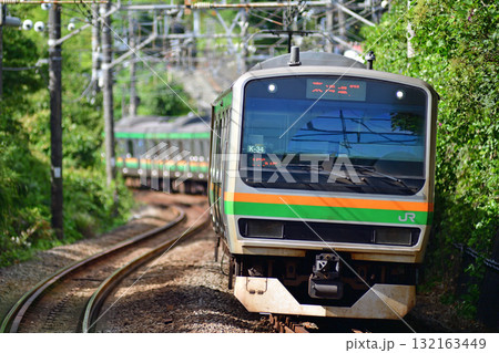 東海道本線 根府川-早川 JR東日本 E231系1000番台 K-34編成(国府津) 東海道本線 根府川-早川 JR東日本 E231系1000番台 K-34編成(国府津) 132163449