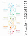 Infographic 7 options design elements for your business data. Vector Illustration. 132163495
