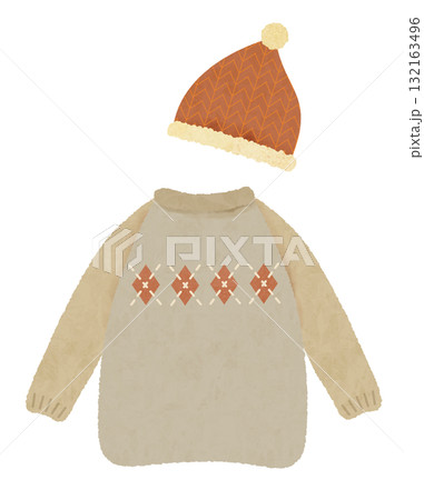 帽子とセーター 帽子とセーター 132163496