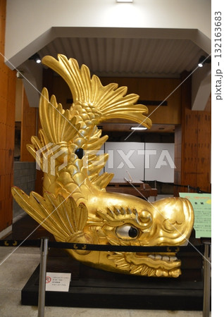 展示中の「金の鯱鉾」（名古屋城／愛知県名古屋市） 132163683