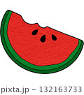 a slice of watermelon clipart 132163733