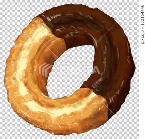 ドーナツ1個(オールドファッションチョコ) ドーナツ1個(オールドファッションチョコ) 132164446