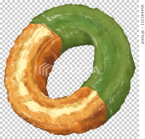 ドーナツ1個(オールドファッション抹茶チョコ) ドーナツ1個(オールドファッション抹茶チョコ) 132164448