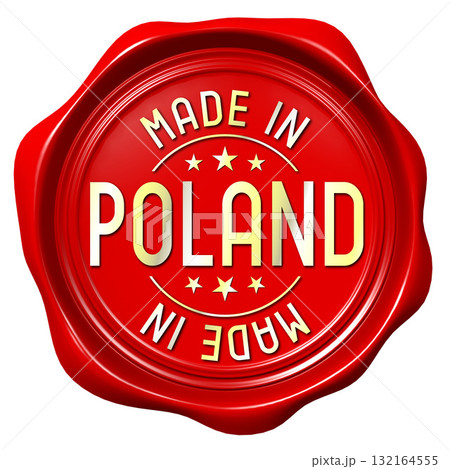 Red wax seal - made in Poland 132164555