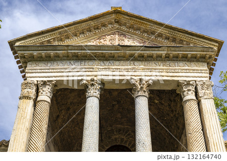 Tempio del Clitunno Umbria Italy architecture detail Tempio del Clitunno Umbria Italy architecture detail 132164740