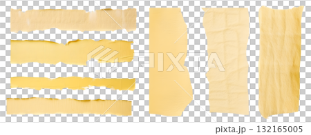 Stripes of light ripped yellow textured adhesive kraft paper masking tape on transparent background cutout, PNG file. Mockup template for artwork design. Many different size and length Stripes of light ripped yellow textured adhesive kraft paper masking tape on transparent background cutout, PNG file. Mockup template for artwork design. Many different size and length 132165005
