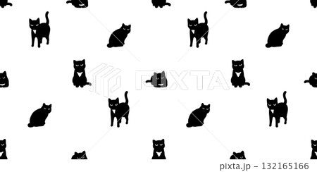 black cat seamless pattern kitten icon vector calico doodle cartoon pet animal illustration tile background gift wrapping paper repeat wallpaper scarf isolated black cat seamless pattern kitten icon vector calico doodle cartoon pet animal illustration tile background gift wrapping paper repeat wallpaper scarf isolated 132165166