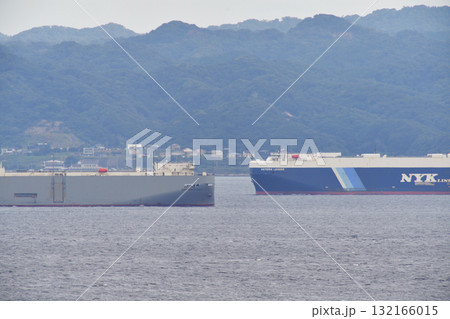 東京湾 浦賀水道 川崎汽船 EASTERN HIGHWAY 日本郵船 ASTERIA LEADER 東京湾 浦賀水道 川崎汽船 EASTERN HIGHWAY 日本郵船 ASTERIA LEADER 132166015