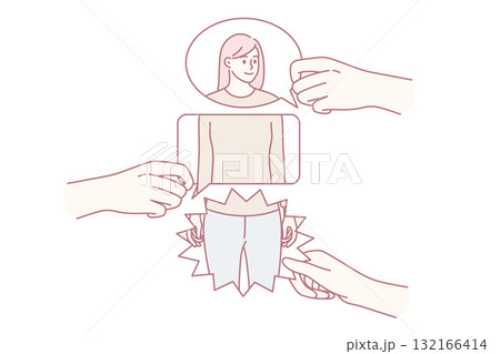 Whole picture and individuality concept. Whole picture and individuality concept. 132166414
