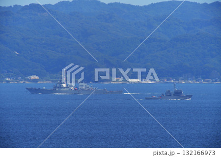 東京湾　浦賀水道　えんしゅう　AMS-4305　USS Higgins　DDG-76 132166973